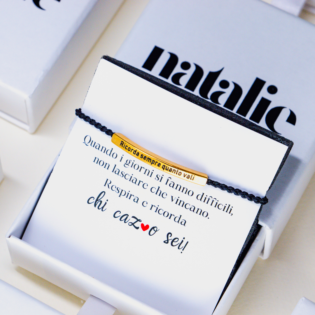 Recuerda siempre lo que vales - Pulsera motivacional