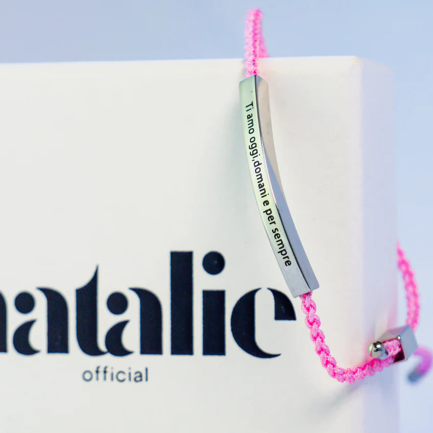 Pulsera con grabado "Te quiero hoy, mañana y siempre