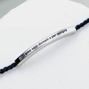 Pulsera con grabado "Te quiero hoy, mañana y siempre